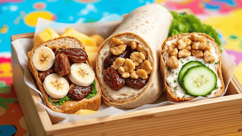 لقمه‌های پروتئینی و مقوی - تغذیه مدرسه - خوراکی مدرسه