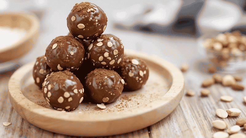 توپ‌های انرژی شکلاتی بدون قند