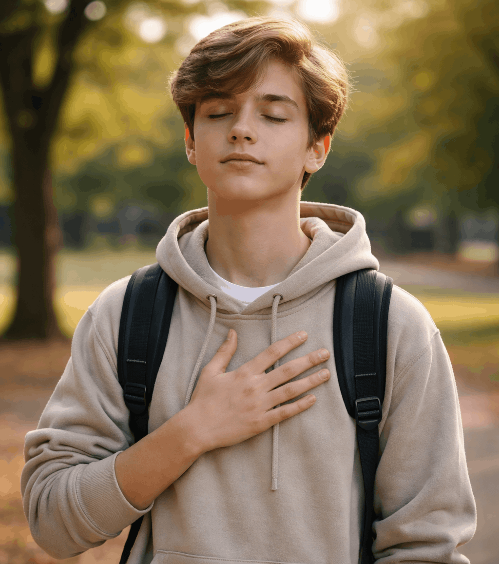 کنترل خشم در نوجوانان با تکنیک تنفس عمیق در فضای آرام