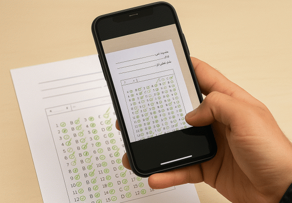 سامانه تصحیح نمرات در نرم افزار هوشمند مدرسه سایما