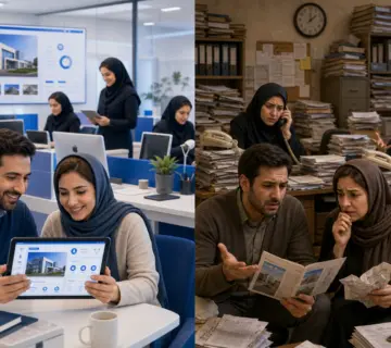 مقایسه مزایای طراحی سایت مدرسه هوشمند با سیستم سنتی در کاهش بار کاری کادر اداری و افزایش رضایت و ثبت‌نام اولیا با سامانه مدرسه سایما