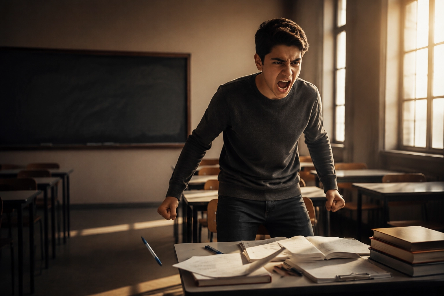 اپلیکیشن مدرسه:نوجوانی خشمگینخشمگین